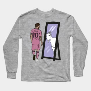 Leo Messi Mirror GOAT Miami Long Sleeve T-Shirt